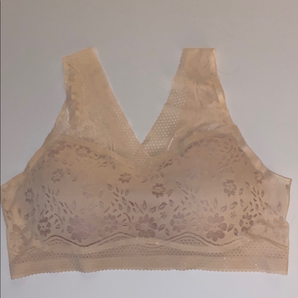 Ultra Soft Lightweight Sheer Padded Support Sports Bra Size XXL